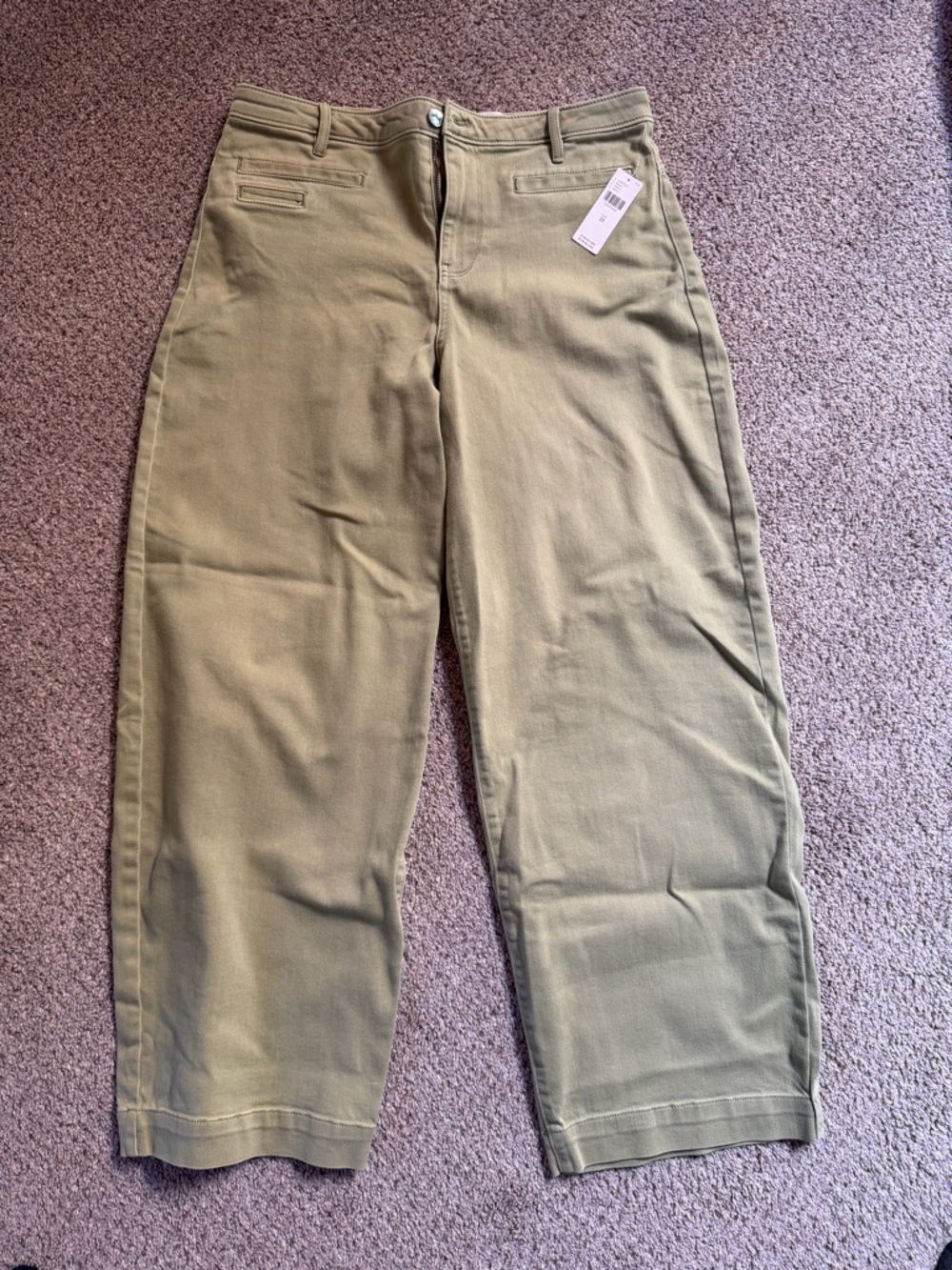 Maeve Olive Green Wide Leg Pants